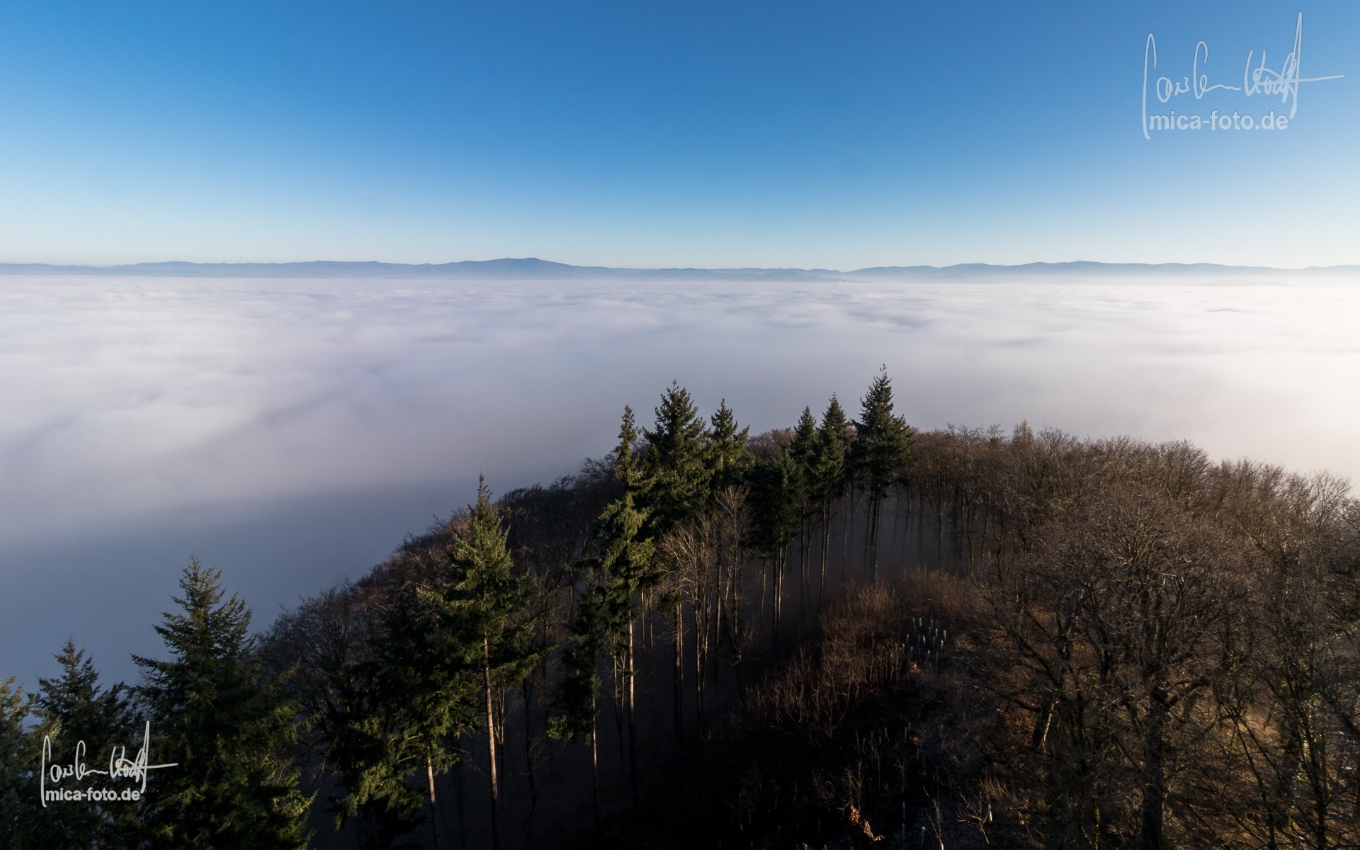 Kaiserstuhl im Nebel